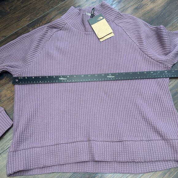 The North Face Chabot Mock Neck Long Sleeve Sweater Midnight Muave Large NWT - Picture 3 of 7